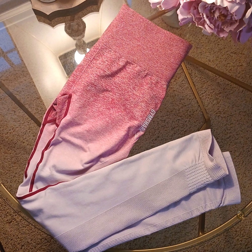Gym shark pink leggings size small